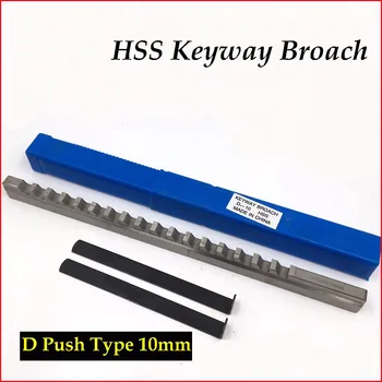 10mm D-Push-Tüüpi Keyway kammlõikur võimaldab saada siledaid koos Kompensatsiooniseadmetes Meetriline Suurus kiirlõiketerasest jaoks CNC Lõikamine Metallitöö Tööriist