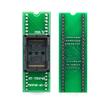 TSOP48, et DIP48 Adapter TSOP48 Pesa TSOP-48-0.5-OTS04B jaoks RT809F RT809H & Jaoks XELTEK USB Programmeerija Topelt Kontakt