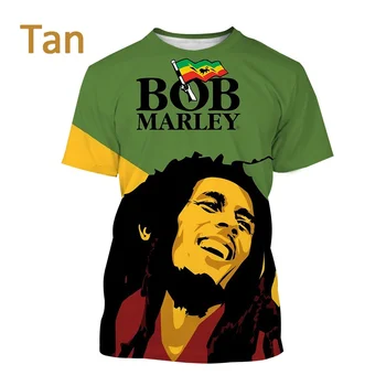 Uus Bob Marley 3D Trükitud T-särk Reggae Muusika Hip-hop Vabaaja ja Huvitav Naiste/meeste Mood T-särk