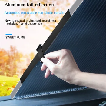 Pakiruumi Päikese Varju Auto Akna Alumiinium Film Päikesevarjud Päikesekaitsetoodete Heat Shield Kardin Rull Iminapp Pime Päikese Vari