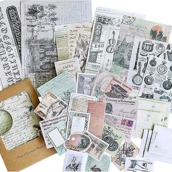 36Pcs Vintage Scrapbook Paberid, Kleepsud, Antiik Dekoratiivsed Renessanss Planeerija Kleebised, Retro Esteetiline Journaling Tarvikud