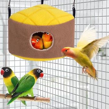Lind Võrkkiik jaoks Puuri Väikeste Loomade Palus Hideaway Cave House Väikeste Papagoid