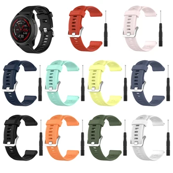 Silikoon Watchband Eest Garmin Forerunner745 Smart Watch ametlikus Stiilis Käevõru Rihm GF745 Sport Must rihm