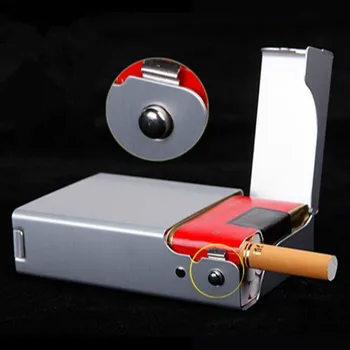 Mood Kaasaskantav, õhuke Automaatne Alumiinium Moistureproof vältida rõhu sigarettide korral sigarettide box