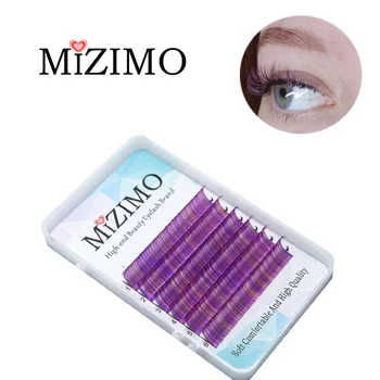 MIZIMO Neue Farbe Pfropfen Wimpern 0,07/0,1 8-15MM Multi-farbe gemischt persönlichkeit wimpern verlängerung
