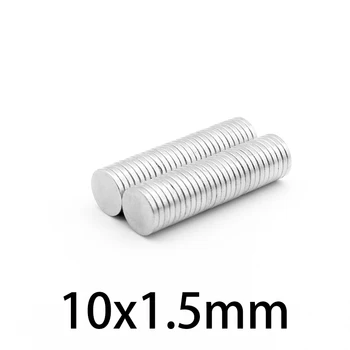 50-800pcs 10x1.5mm Mini Ring Magnetid N35 Neodüüm magnet ümmarguse haruldaste muldmetallide Magnet Alalise ringi Võimas 10*1,5 mm