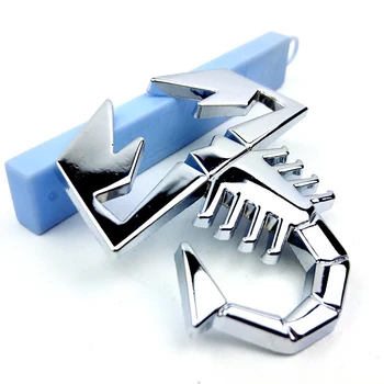 1tk Decal Pääsme Decor Skorpion Auto-Kleebis Auto Embleem-Logo Metallist Hõbedane Auto, 3D Tugi Tilk laevandus 2020