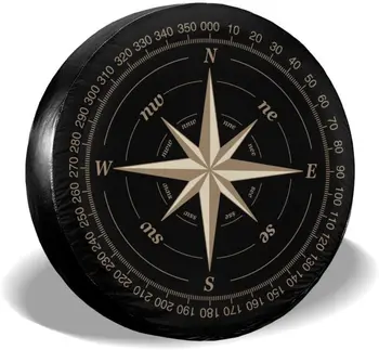 TianHeYue Kompass Roosi Must Varuratta Rehvi Kate UV Päikese Ratta Hõlmab Sobib Haagis, RV, MAASTURITE ja Paljud Sõiduki 14 Tolli