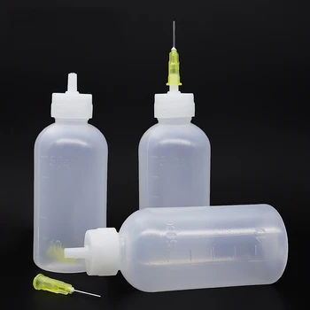 50ml Läbipaistev Polüetüleenist Dosaatori Nõel Serveerimiseks Pudel Kampol Jootma Paste Flux + 1 Nõelad Vahendid