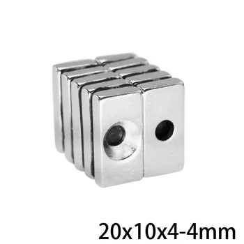 5~100TK 20x10x4-4 Tugevad Quadrate Neodüüm Magnet Auk 4mm NdFeB Magnet 20x10x4-4mm Blokeerida Haruldaste Muldmetallide Magnetid 20*10*4-4 mm