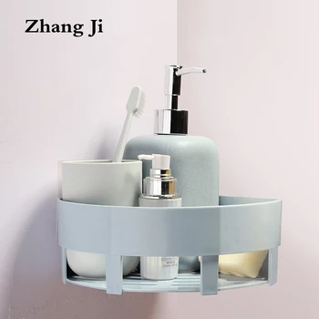 Zhang Ji Tri-angle Korvi Vannitoa Plast Vannitoa Riiul Seinale Paigaldatud Vannitoa Tarvikud Nurgas Riiulid