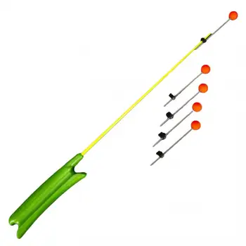 Ice Fishing Rod Mini Ultra Short Tahke Väike Käepide Roostevabast Terasest Ratas, Istme Labor-saving Kõrge tundlikkusega Pehme Pea Talv