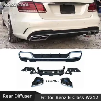 PP Plastikust Tagumine Difuusor Heitgaasi Vihjeid Bumper Bracket Huule jaoks Mercedes Benz E-Klass W212 E350 E400 E63 AMG Sport 2013-2016 Osad