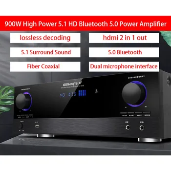 900W Suure Võimsusega Kodu 5.1 Võimendi, Bluetooth 5.0 Hifi Subwoofer Surround kodukino HD Kadudeta Karaoke Võimendi ARC tagasi