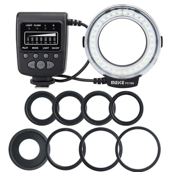 Meike FC-100 Macro Ring Flash/Kerge Nikon D7100 D7000 D5200 D5100 D3200