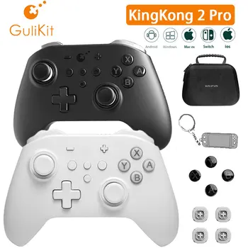 GuliKit KingKong2 Pro Controller For Switch Oled MacOS Windows Gamepad iOS Android Mäng Kontrolli all, Kott