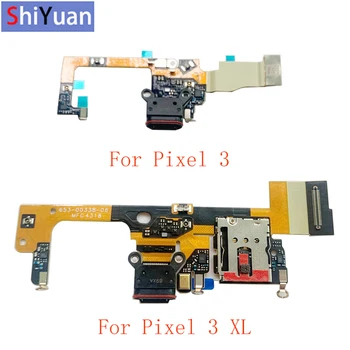 5tk Algne Laadimine Sadamas Dokk USB-Pistik Laadija Juhatuse Flex Kaabel PCB Google Pixel 3 3XL laadimispistik Flex