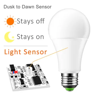 E27 B22 LED Sensor Light Pirn 10W 15W Dusk to Dawn Smart LED Tulede Lambid Automaatne Turvalisuse Tuli Indoor/Outdoor Valgustus