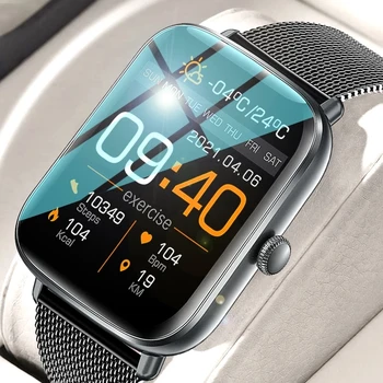 2022 Uus Bluetooth-Südame Löögisageduse Monitor Smart Watch Mehi Täis Touch Dial Kõne Fitness Tracker IP67, Veekindel Smartwatch Mehed naised