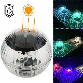 Päikese Ujuvad Hele LED Valgus Bassein Veekindel LED-Solar Power Mitme Värviga Vee Drift Lamp Kala Tank Tiigi