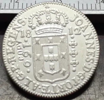 1812 Brasiilia 160 Reis-Joao Prince Regent hõbetatud Koopia Münt, UNC