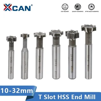 XCAN HSS End Mill 10 12 16 20 30 32mm Pessa Ruuteri Natuke Metalli Freesimine CNC T Pesa Milling Cutter