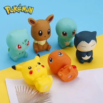Anime Pokemon Arvandmed Pikachu Bulbasaur Charmander Squirtle Eevee Snorlax Lapsed Vokaal Vanni Mänguasi Beebi Vanni-Mänguasjad