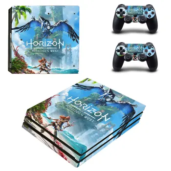 Horisont 2 Keelatud Lääne PS4 Pro Naha Kleebis Kleebised Kaas PlayStation 4 PS4 Pro Console & Töötleja Nahad Vinüül