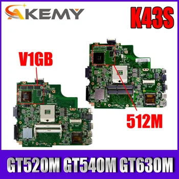 K43S Sülearvuti Emaplaadi w/ GT520M GT540M GT630M GPU ASUS K43SJ K43SV K43SM A43S X43S K43S Emaplaadi Emaplaadi HM65