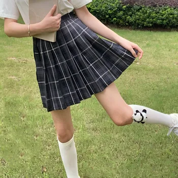 Suvel Plisseeritud Seelik Kids Fashion Armas Seelik Teismeliste Jaapani Ruuduline Seelik Tüdruk Vabaaja Triip-line Seelik Lastele Ühtsete 3-14y
