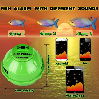õnnelik veealuse kaamera kala leidja ff916 traadita wifi kalaleidja findfish nutikas seade Android/IOS APP toetab Sonar Vahendus