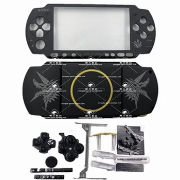 Algne Uus erimudel Musta Värvi Korpus Kest PSP 3000 Konsooli Asendamise Korral Nuppude Komplekt