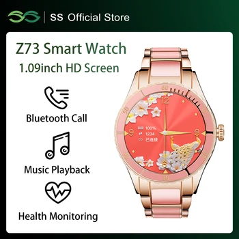Näiteks HUAWEI Xiaomi Bluetooth Helistamine Smart Watch Naiste Südame Löögisageduse, vererõhu Monitor Muusika Mängija Kohandatud Dial Daamid Smartwatch
