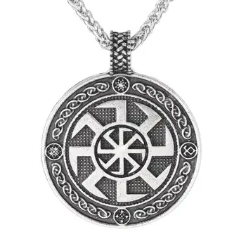 Meeste Vintage Kaelakee vene Religioosne Sümbol Päike Ripats Viking Stiilis Amulett Ehted Kingitus
