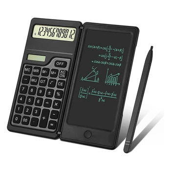 Kalkulaatorid,12-Kohaline Standard Funktsiooni Desktop Kalkulaatorid koos Kirjalikult Tablett,Päikese ja Aku Dual Power