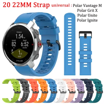 20/22mm Universaalne Randmepaela Polari Grit X/Vantage M Smart Watch Band Sport Watch Rihm, Silikoon Käevõru Samsung Watch4
