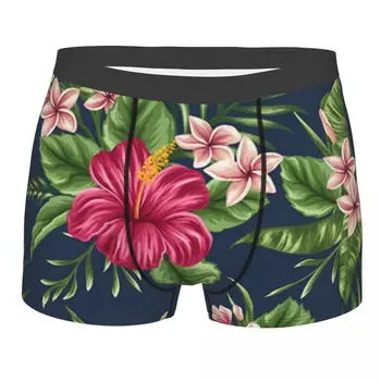 Hibiscus Flower Aluspüksid Puuvillased Aluspüksid, Püksid Boxer Püksikud Meeste Aluspesu Prindi