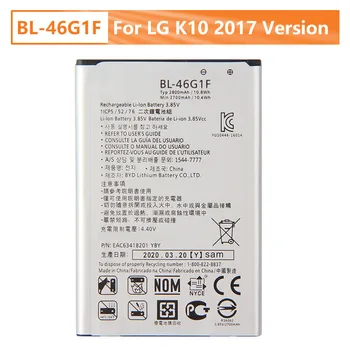 Uus Asendamine Telefoni Aku BL-46G1F Jaoks LG 2017 Versioon K10 LG BL-46G1F Laetav Aku 2800mAh