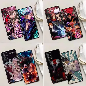 Jujutsu Kaisen Kunsti Manga Telefon Case for Samsung Galaxy A52 A53 A73 A72 A71 A32 A33 A51 A13 A01 Juhul Katta Yuji Satoru Gojo Anime