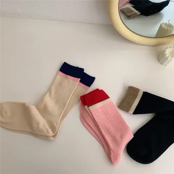 Värvi Sobitamise Sokid Mood Socken Naiste Trendikas Lihtsad Puuvillased Sokid Sokid Naistele