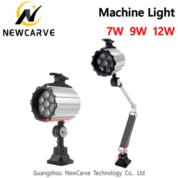 CNC Masin LED 9W-7W 12W 24V 36V 220V 110V Tööstuslikuks Tööriist Töötavad Valguse Lambid Pikk Arm Kokkuklapitavad Tuled NEWCARVE
