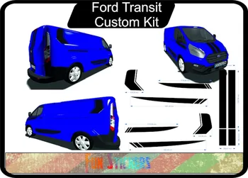Ford Transit Custom Body Kit Strippe Esi-Tagasi, vasakule-paremale