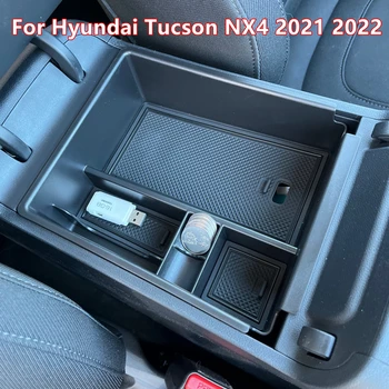 Auto ABS-Non-Slip Matt Keskuse Taga Ladustamise Kasti kindalaegas Storage Box Hyundai Tucson NX4 2021 2022 Tarvikud