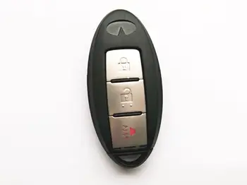 Võtmeta Sisenemise 3 nuppu Smart Remote Control Key Shell Puhul Infiniti G37 G25 EX25 FX35 FX37 M25 Fob Key Cover (Vanad Mudelid)