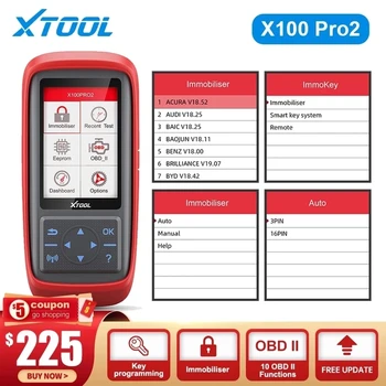 Xtool X100 Pro2 Auto-Koodi Lugeja Skanner Auto Võti EKÜÜD Programmeerija OBD2 Parandus X100 Pro 2 OBD-2 Auto OBD2 Diagnostika Tööriist